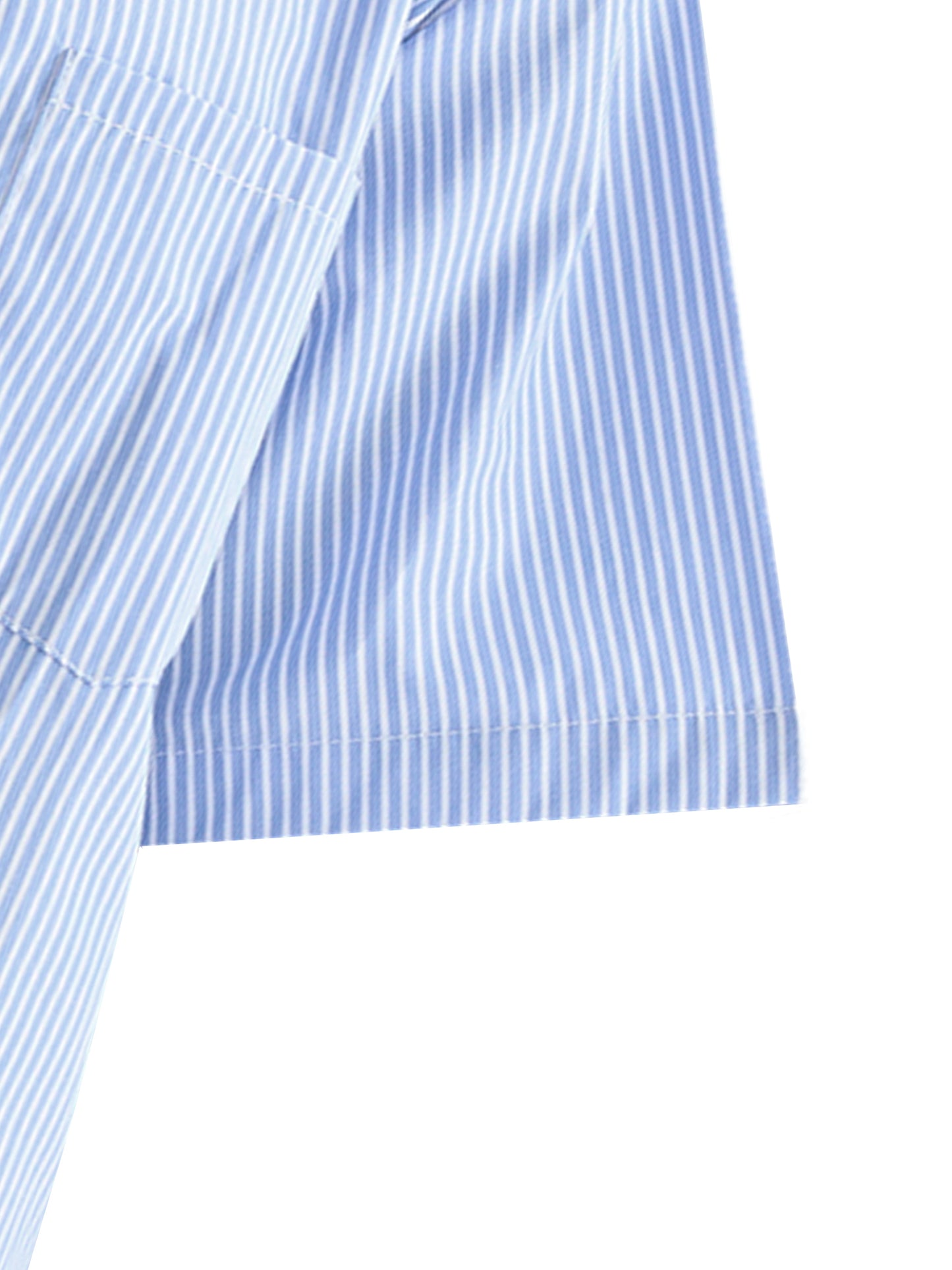 Oversized Vert Stripe Button Up